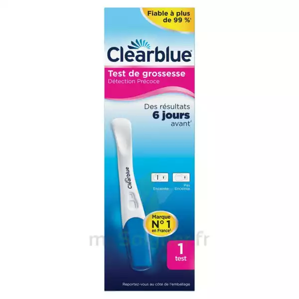 Clearblue Early Test De Grossesse Détection Précoce B/1